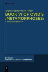 Book VI of Ovid's ›Metamorphoses‹_cover