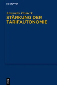 Stärkung der Tarifautonomie_cover