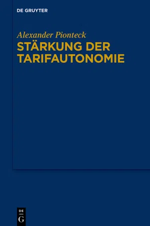 Stärkung der Tarifautonomie