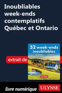 Inoubliables week-ends contemplatifs Québec et Ontario_cover