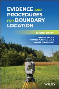Evidence and Procedures for Boundary Location_cover