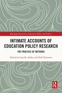 Intimate Accounts of Education Policy Research_cover