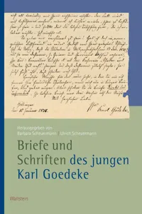 Briefe und Schriften des jungen Karl Goedeke_cover