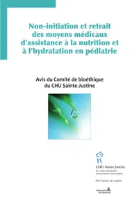 Non-initiation et retrait des moyens médicaux d'assistance à la nutrition et à l'hydratation en pédiatrie_cover