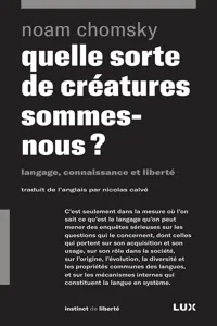 Quelle sorte de créatures sommes-nous?_cover