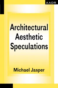 Architectural Aesthetic Speculations_cover