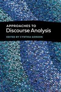 Approaches to Discourse Analysis_cover