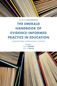 The Emerald Handbook of Evidence-Informed Practice in Education_cover