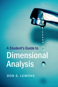 A Student's Guide to Dimensional Analysis_cover