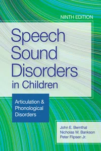 Speech Sound Disorders in Children_cover