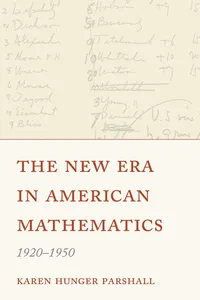 The New Era in American Mathematics, 1920–1950_cover