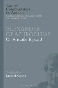 Alexander of Aphrodisias: On Aristotle Topics 3_cover