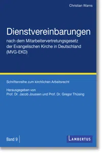 Dienstvereinbarungen nach dem Mitarbeitervertretungsgesetz der Evangelischen Kirche in Deutschland_cover