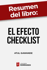 Resumen del libro "El efecto Checklist" de Atul Gawande_cover