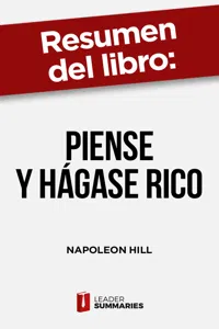 Resumen del libro "Piense y hágase rico" de Napoleon Hill_cover