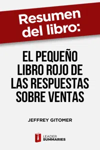 Resumen del libro "El pequeño libro rojo de las respuestas sobre ventas" de Jeffrey Gitomer_cover