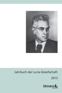 Jahrbuch der Luria-Gesellschaft 2013_cover