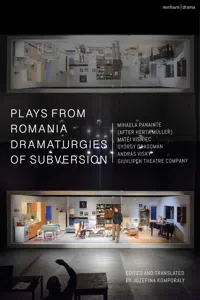 Plays from Romania: Dramaturgies of Subversion_cover
