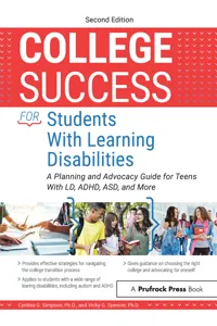 College Success for Students With Learning Disabilities_cover