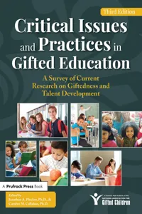 Critical Issues and Practices in Gifted Education_cover