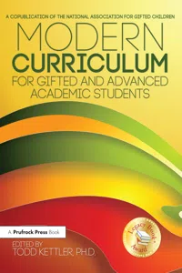 Modern Curriculum for Gifted and Advanced Academic Students_cover