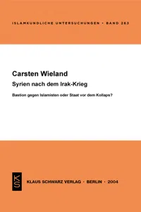 Syrien nach dem Irak-Krieg_cover