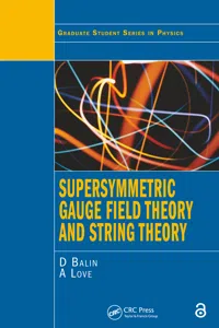 Supersymmetric Gauge Field Theory and String Theory_cover