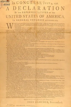 The Declaration of Independence of the United States of America