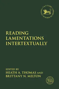 Reading Lamentations Intertextually_cover