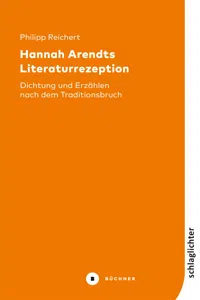 Hannah Arendts Literaturrezeption_cover