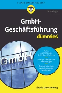 GmbH-Geschäftsführung für Dummies_cover