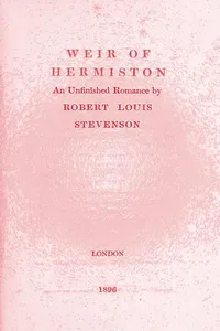 The Weir of Hermiston_cover