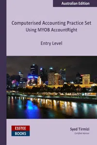 Computerised Accounting Practice Set Using MYOB AccountRight - Entry Level_cover