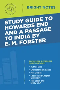 Study Guide to Howards End and A Passage to India by E.M. Forster_cover