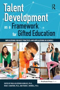 Talent Development as a Framework for Gifted Education_cover