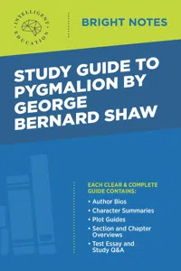 Study Guide to Pygmalion by George Bernard Shaw_cover