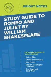 Study Guide to Romeo and Juliet by William Shakespeare_cover