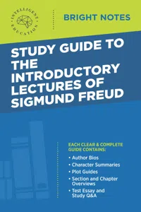 Study Guide to the Introductory Lectures of Sigmund Freud_cover