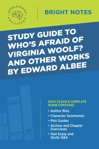 Study Guide to Who's Afraid of Virginia Woolf? and Other Works by Edward Albee_cover