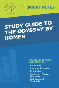Study Guide to The Odyssey by Homer_cover