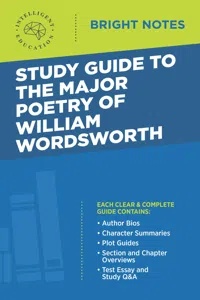 Study Guide to the Major Poetry of William Wordsworth_cover