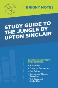 Study Guide to The Jungle by Upton Sinclair_cover