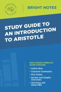 Study Guide to an Introduction to Aristotle_cover