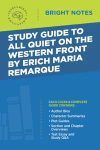 Study Guide to All Quiet on the Western Front_cover