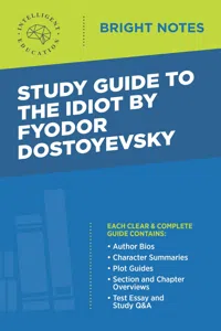 Study Guide to The Idiot by Fyodor Dostoyevsky_cover