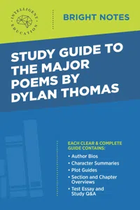 Study Guide to the Major Poems by Dylan Thomas_cover