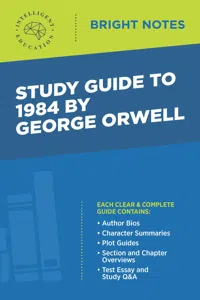 Study Guide to 1984 by George Orwell_cover