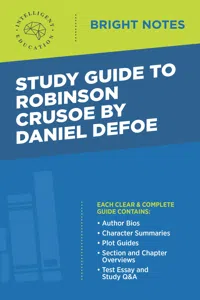 Study Guide to Robinson Crusoe by Daniel Defoe_cover