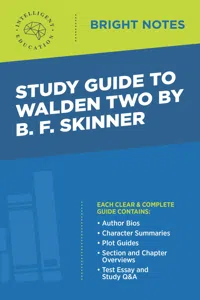 Study Guide to Walden Two by B. F. Skinner_cover