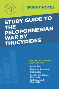 Study Guide to The Peloponnesian War by Thucydides_cover